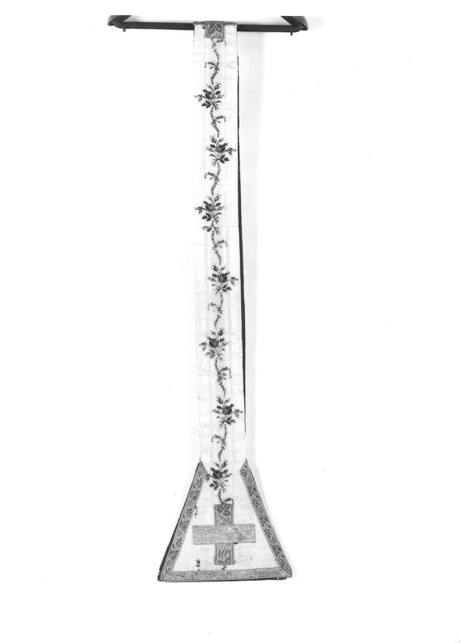 stola, elemento d'insieme - manifattura italiana (primo quarto sec. XX)