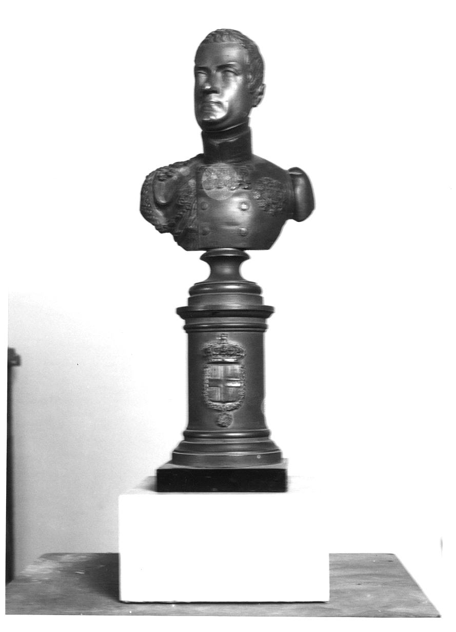 busto ritratto di Carlo Alberto di Savoia (busto, opera isolata) - produzione piemontese (prima metà sec. XIX)