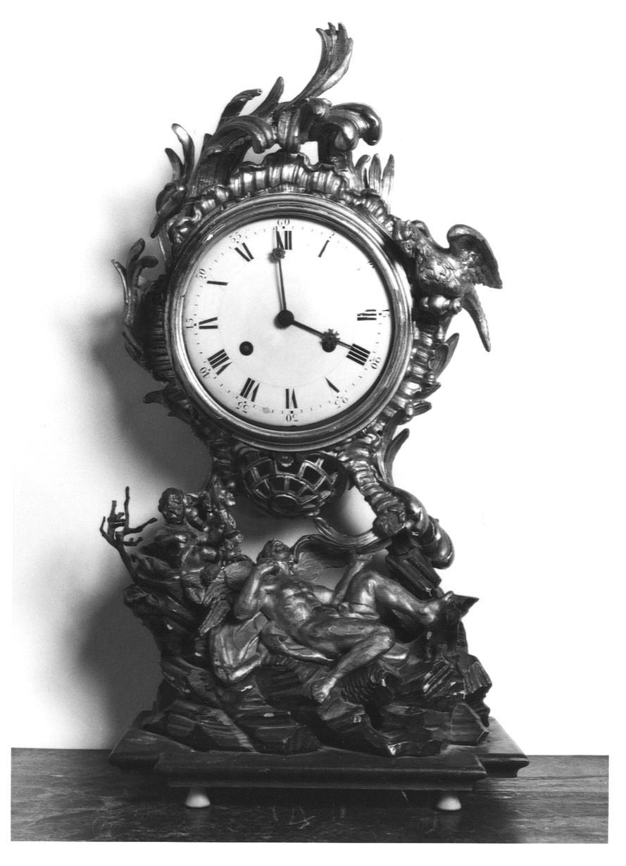Il Tempo, allegoria del Tempo (orologio - da tavolo, opera isolata) - manifattura piemontese (?) (ultimo quarto sec. XIX)