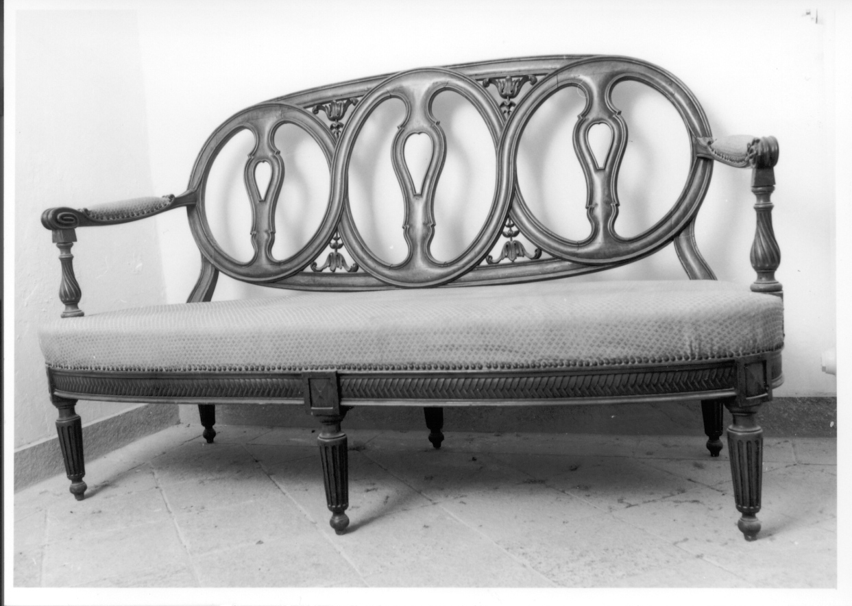 divano, opera isolata - produzione piemontese (metà sec. XIX)