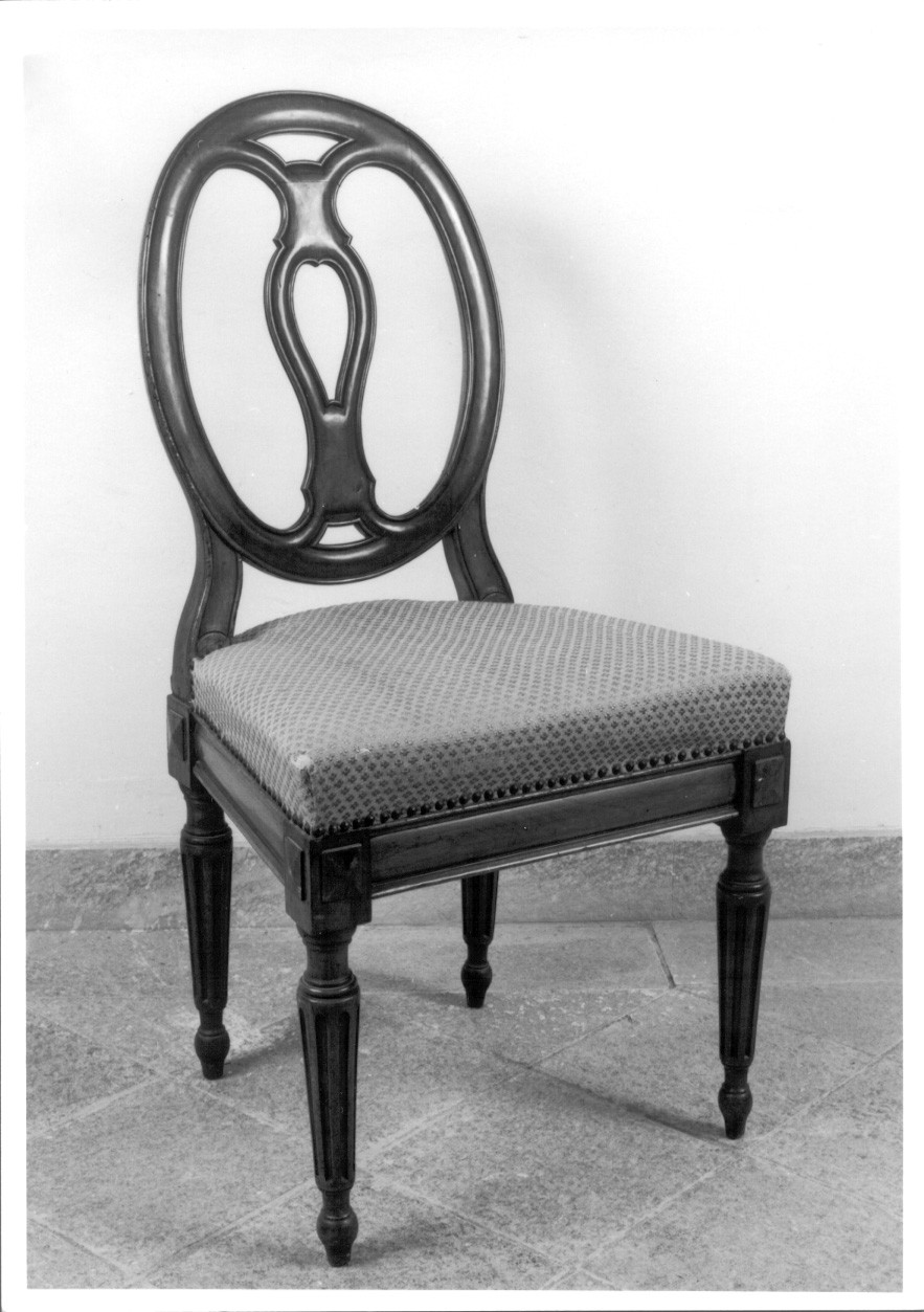 sedia, serie - produzione piemontese (metà sec. XIX)