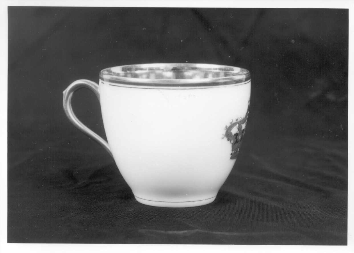 tazzina da caffe', serie di Richard Ginori Società Ceramica (ultimo quarto sec. XIX)