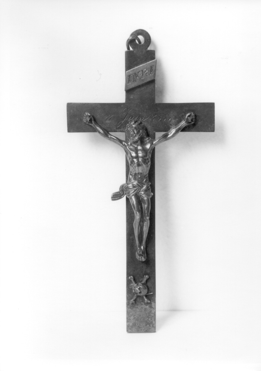 Cristo crocifisso (crocifisso, opera isolata) - produzione piemontese (metà sec. XIX)