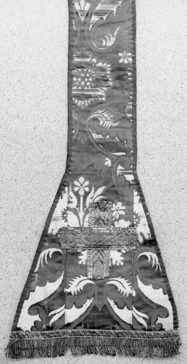 stola, elemento d'insieme - manifattura italiana (metà sec. XVII)