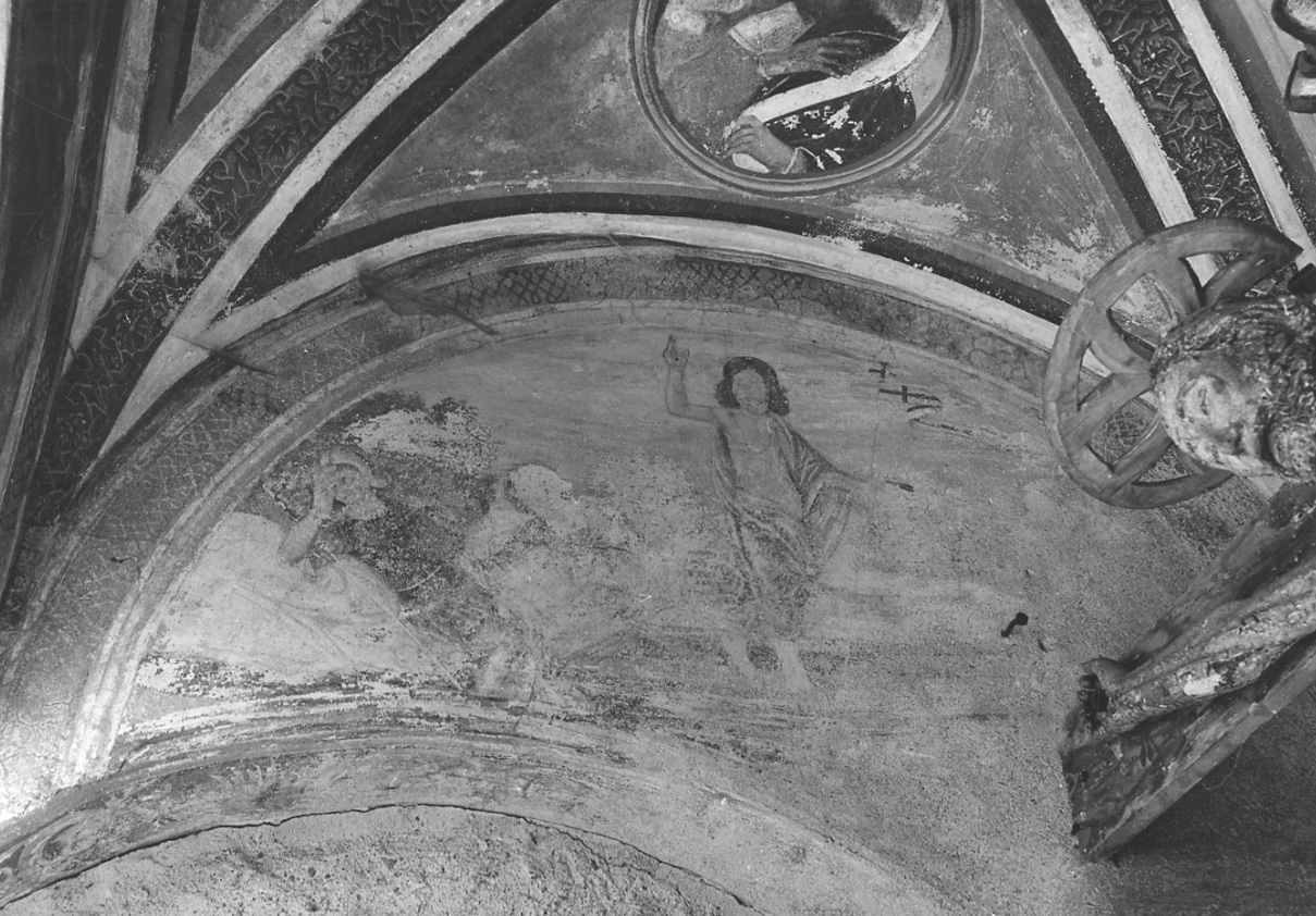 resurrezione di Cristo (dipinto, opera isolata) di Cavallazzi Teseo (attribuito) (sec. XVI)