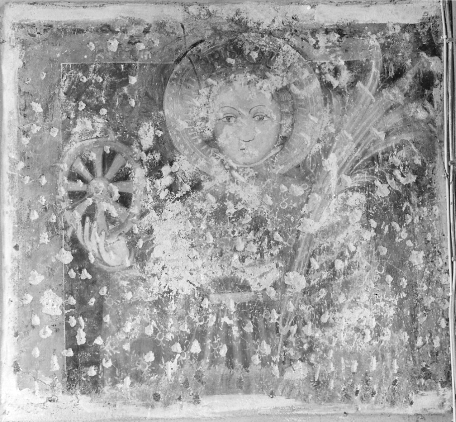 Santa Caterina d'Alessandria (dipinto, opera isolata) - ambito della Valsesia (sec. XIV, sec. XV)