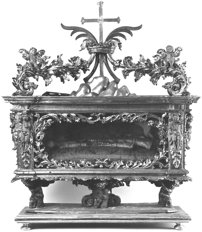 reliquiario a teca - a urna, opera isolata di D'Alberto Francesco Antonio (sec. XVII)