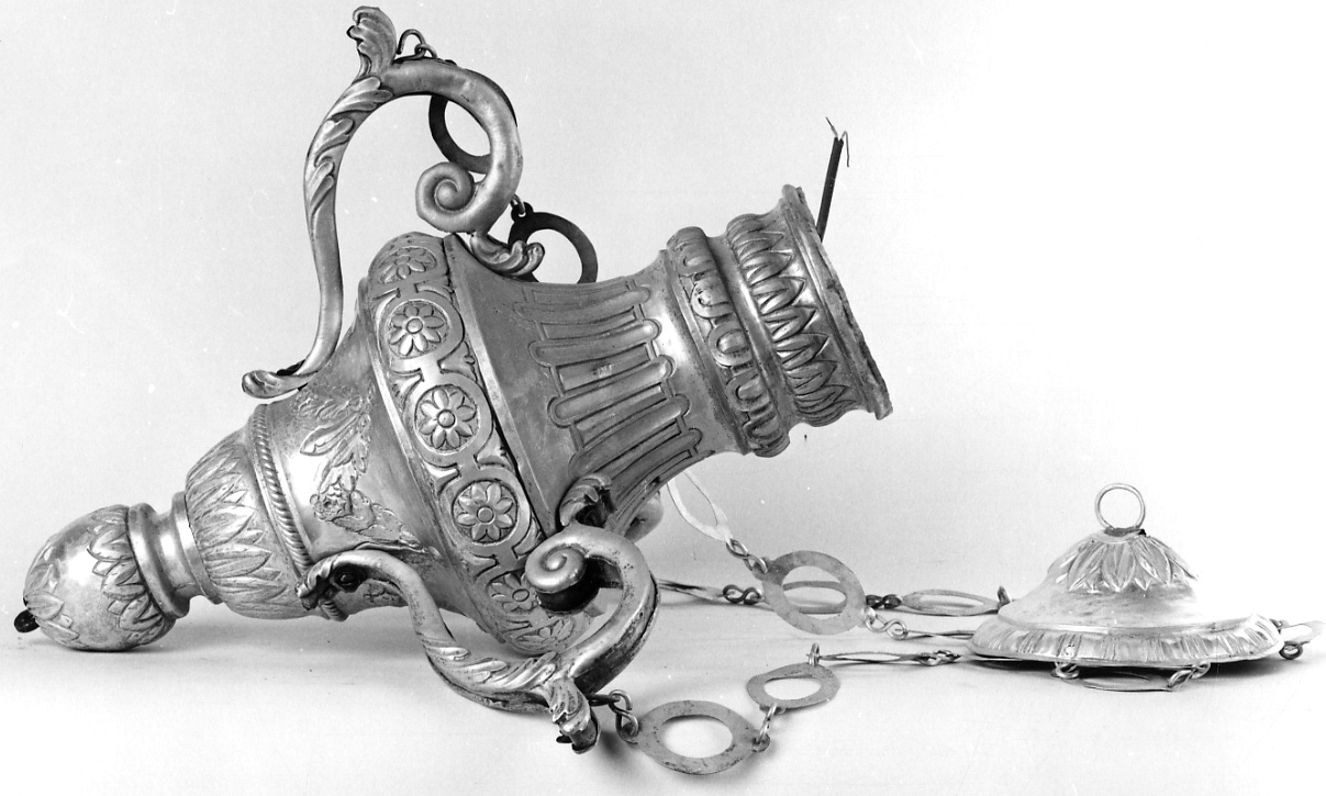 lampada pensile, serie - bottega lombardo-piemontese (prima metà sec. XIX)