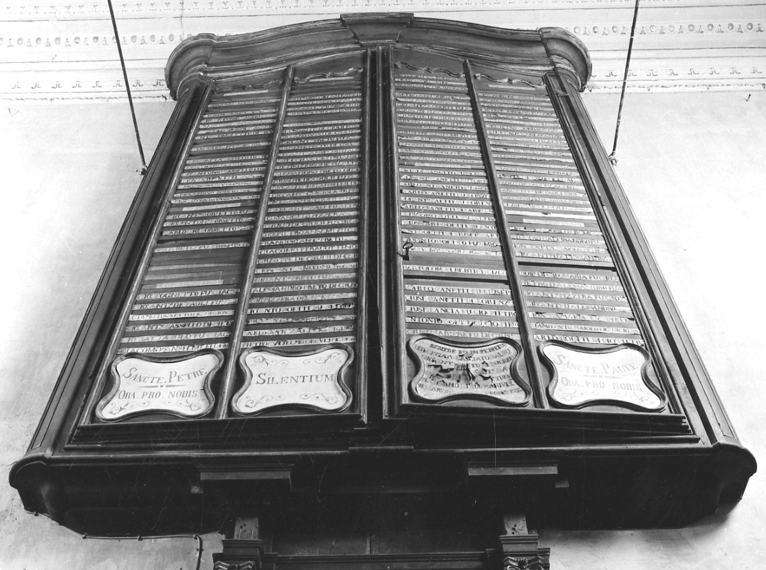 tabella di confraternita, opera isolata - bottega della Valsesia (prima metà sec. XVIII)