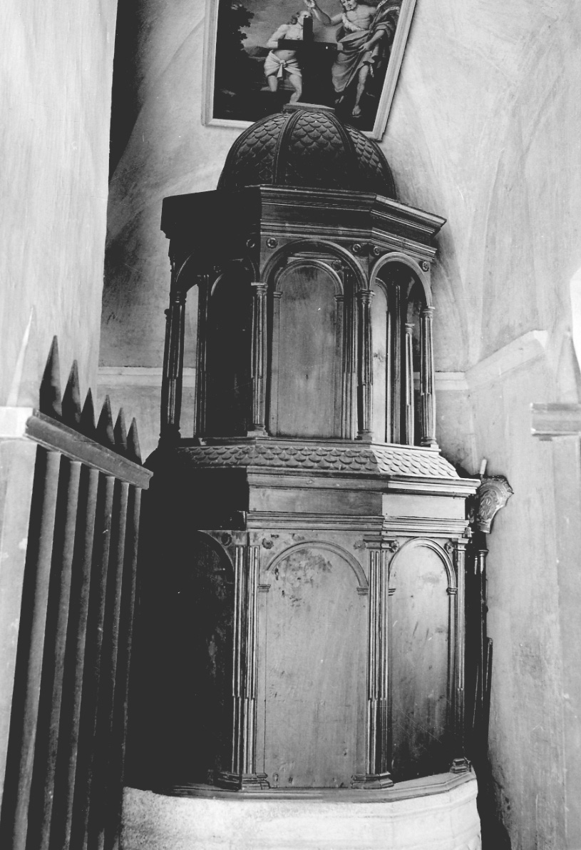 coperchio del fonte battesimale, opera isolata - bottega della Valsesia (sec. XIX)