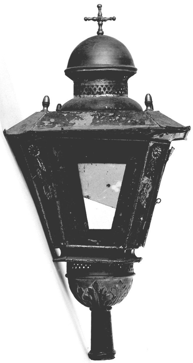 lanterna processionale, opera isolata - bottega lombardo-piemontese (sec. XIX)