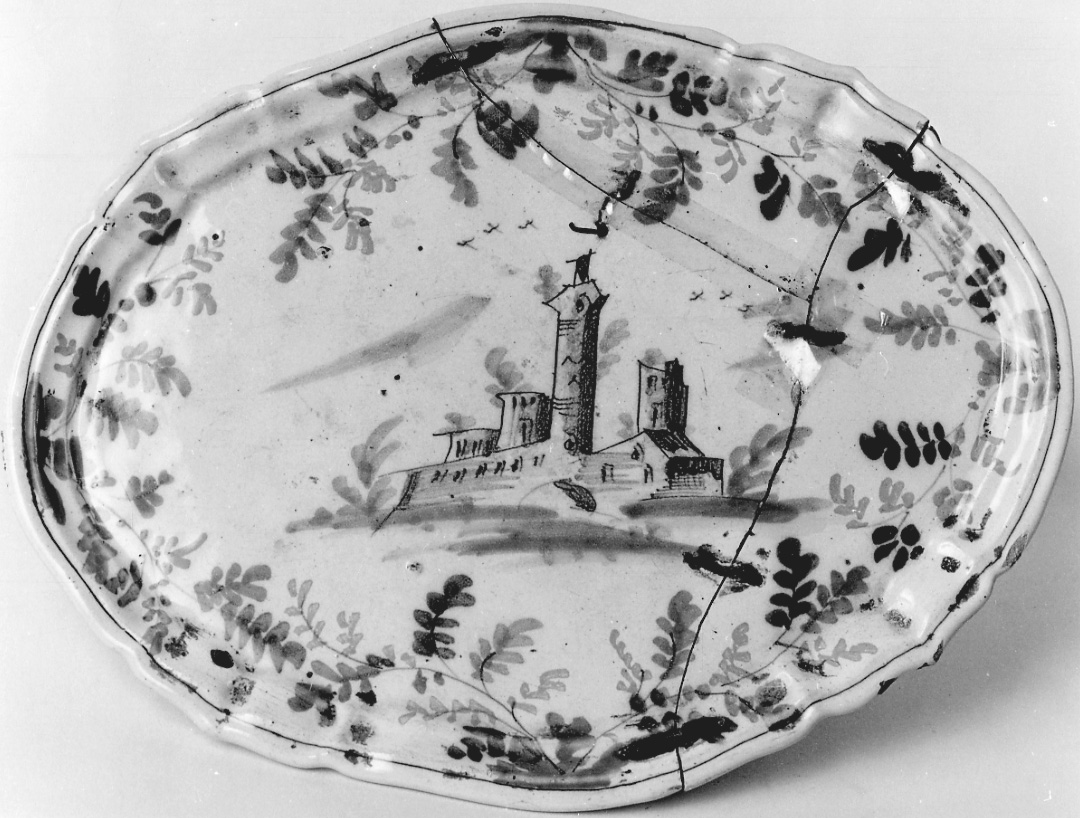 alzata, opera isolata - bottega veneta (prima metà sec. XVIII)