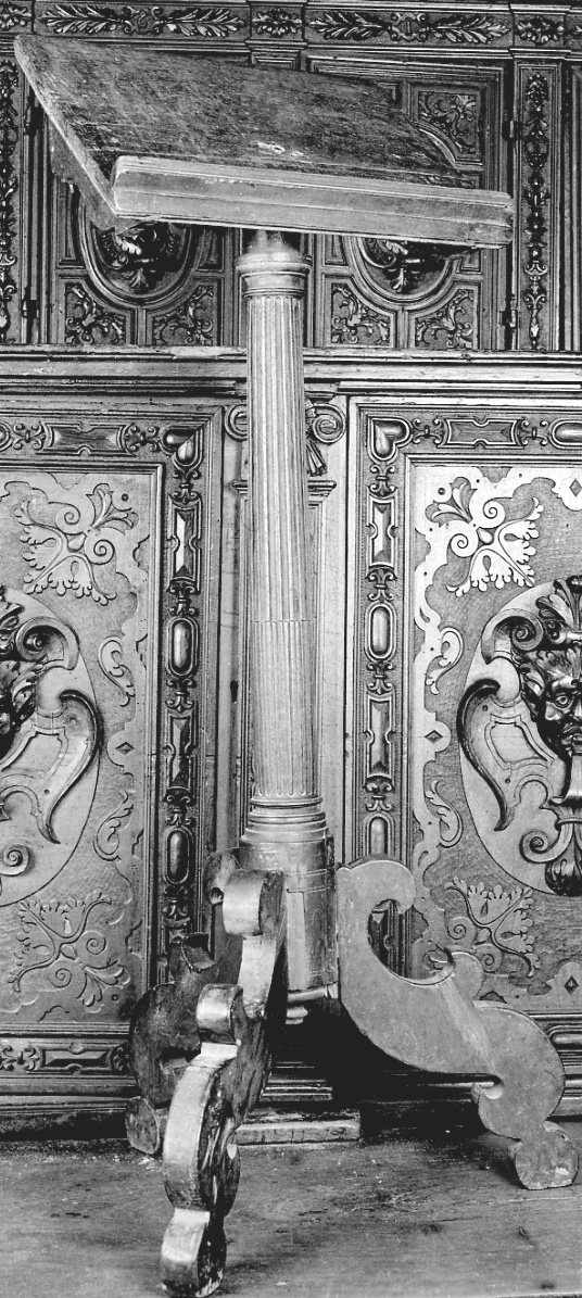 leggio a fusto, opera isolata - bottega della Valsesia (prima metà sec. XVII)