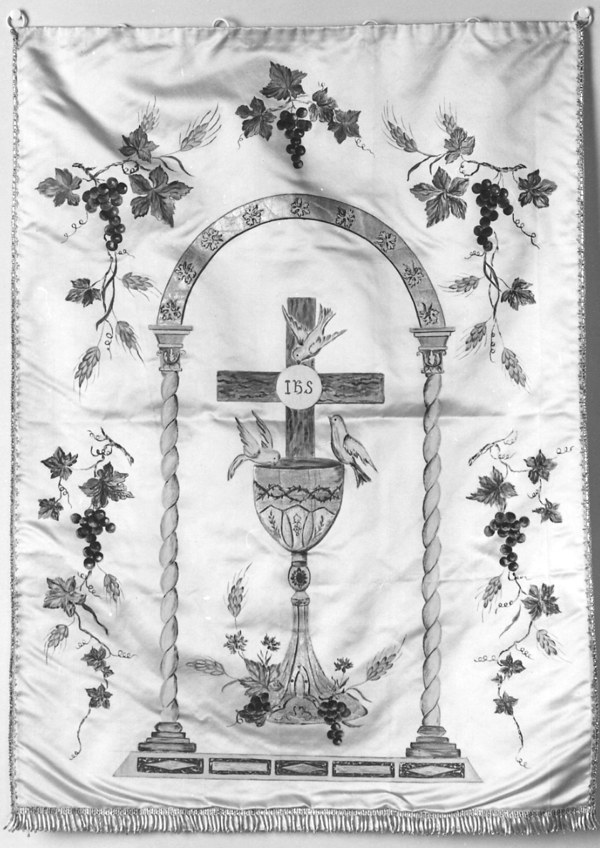 conopeo di tabernacolo, opera isolata - manifattura piemontese (primo quarto sec. XX)