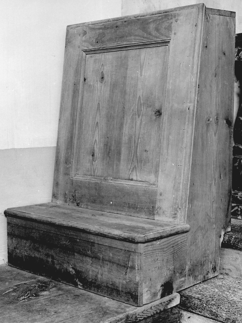 inginocchiatoio, opera isolata - bottega della Valsesia (seconda metà sec. XIX)