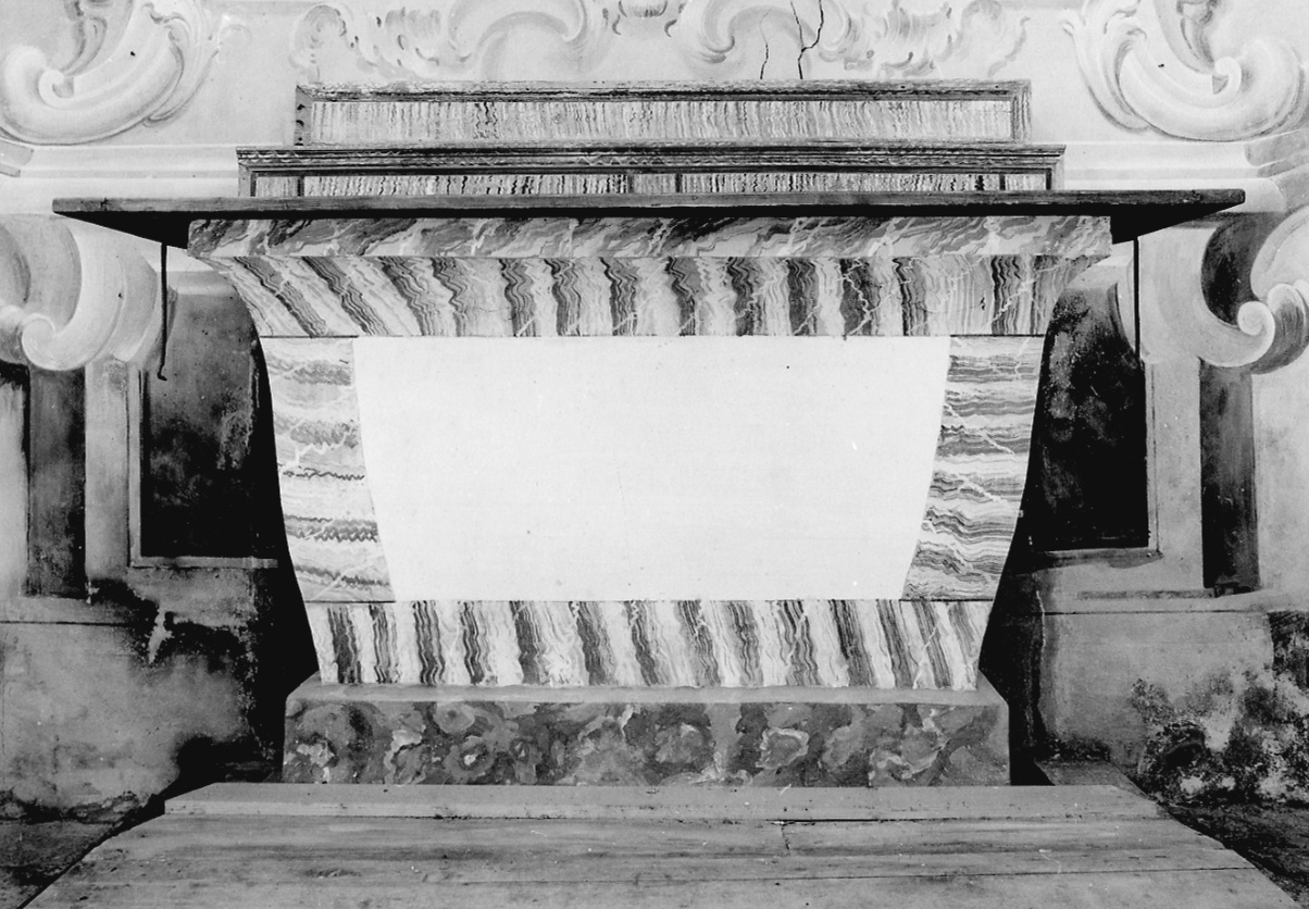 altare maggiore, opera isolata - ambito della Valsesia (seconda metà sec. XIX)