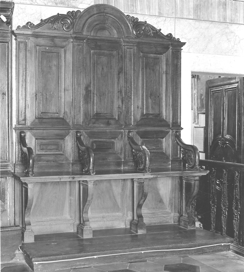 stallo, opera isolata - bottega della Valsesia (prima metà sec. XIX)