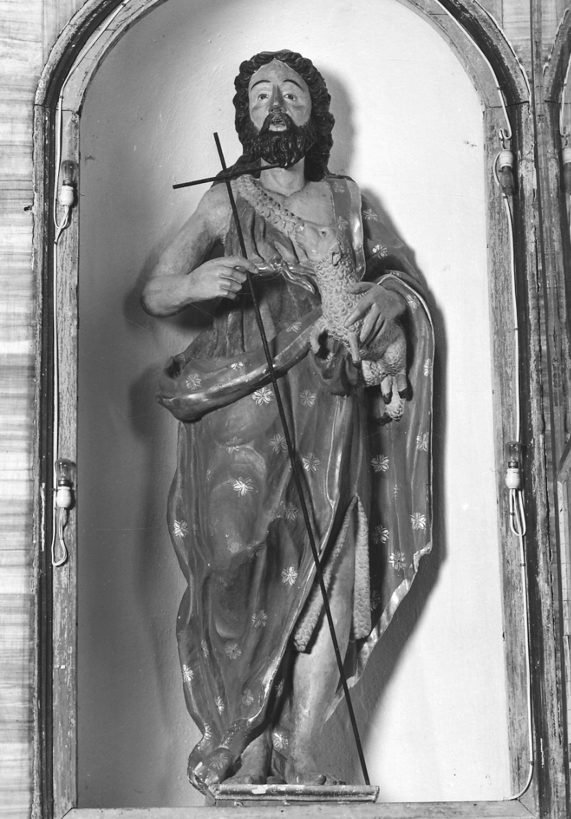 San Giovanni Battista (statua, opera isolata) - bottega della Valsesia (sec. XVII)