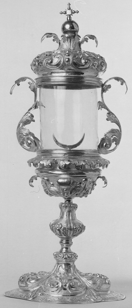 ostensorio architettonico, opera isolata - bottega milanese (metà sec. XVIII)