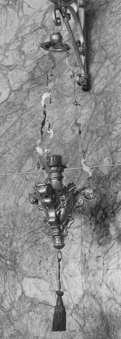 lampada pensile, serie - bottega lombardo-piemontese (seconda metà sec. XVIII)