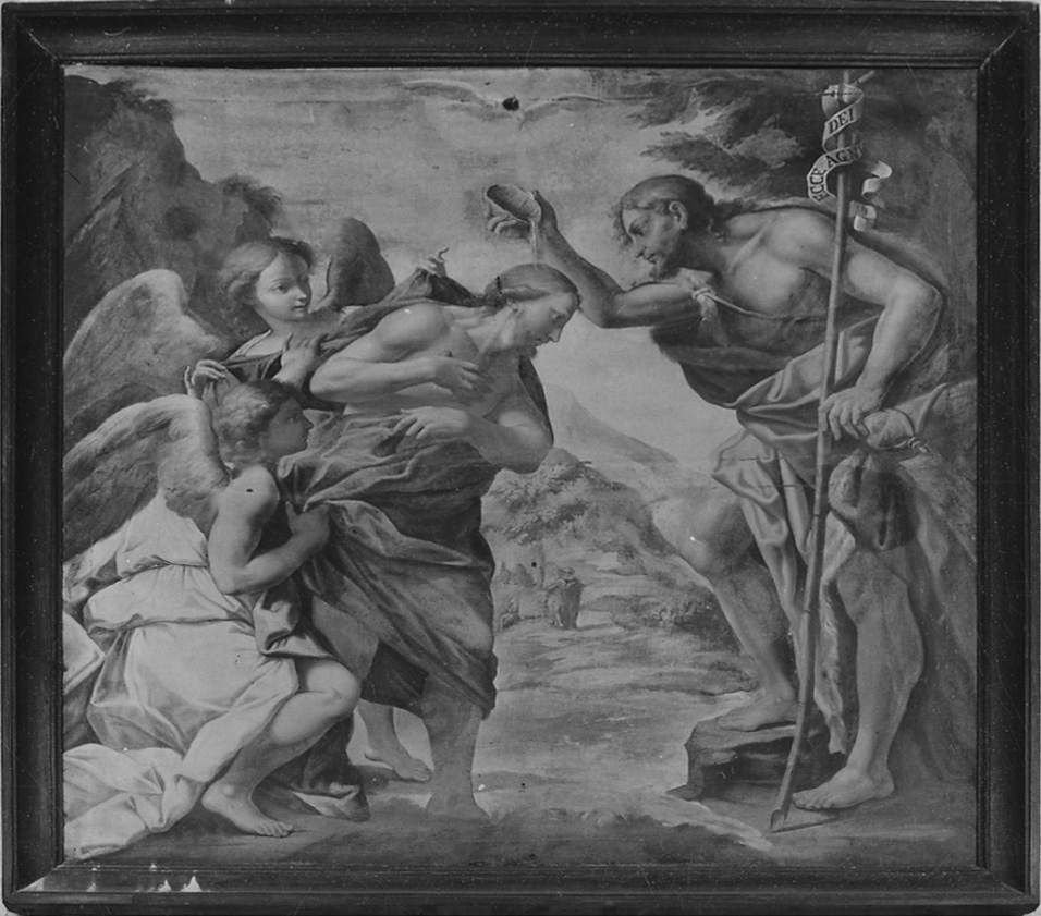 battesimo di Cristo (dipinto, opera isolata) di Peracino Lorenzo il Vecchio (attribuito) (seconda metà sec. XVIII)