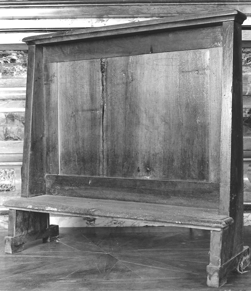 inginocchiatoio, serie - bottega della Valsesia (prima metà sec. XIX)