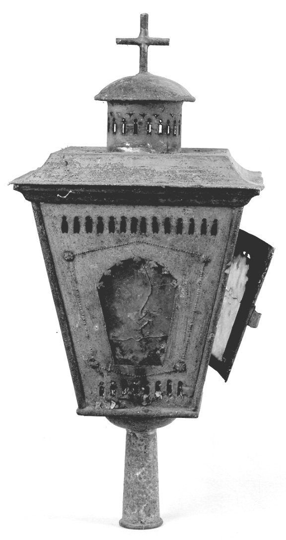 lanterna processionale, serie - bottega della Valsesia (sec. XIX)