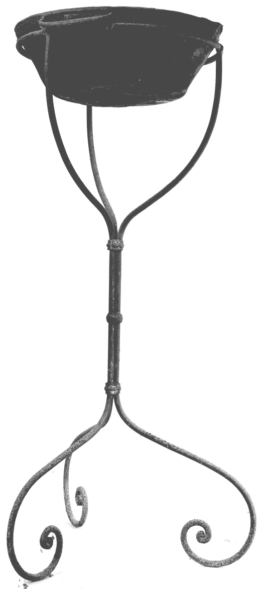 braciere liturgico, opera isolata - bottega della Valsesia (sec. XVII)