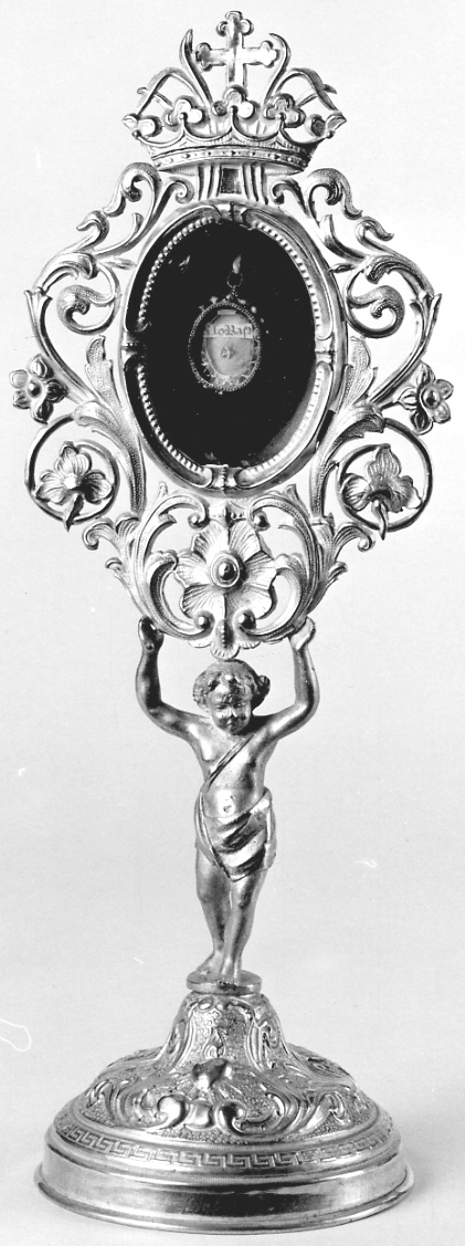 reliquiario - a ostensorio, serie - bottega lombardo-piemontese (seconda metà sec. XIX)