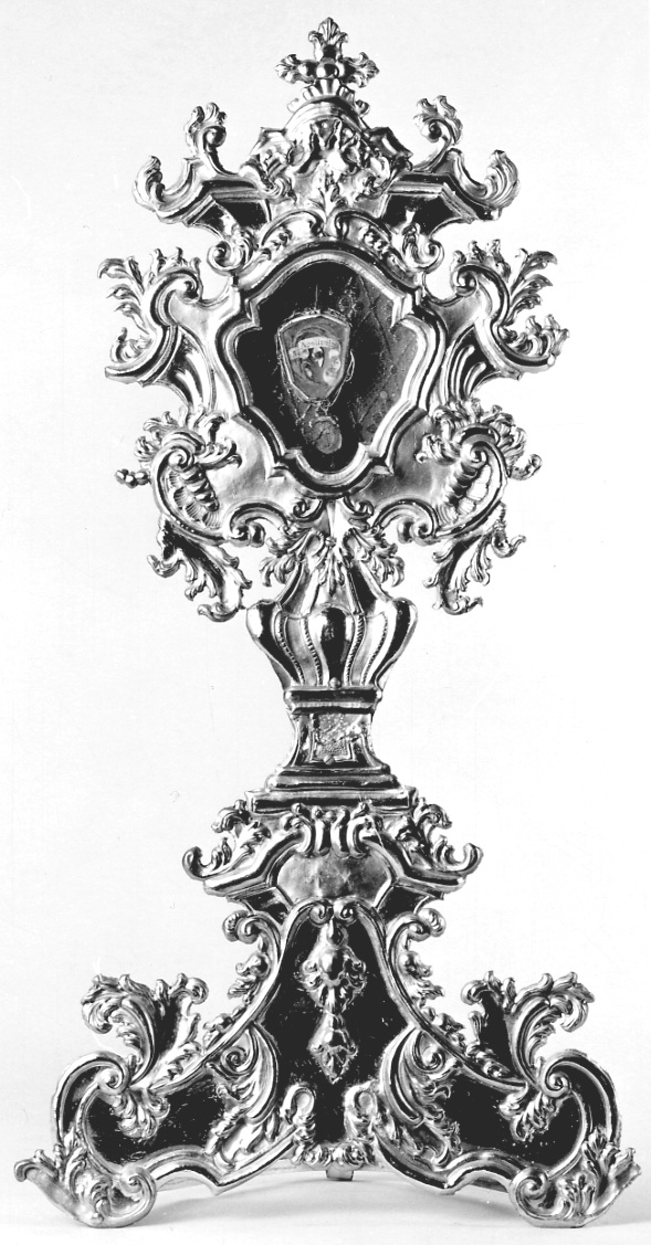 reliquiario - a ostensorio, serie - bottega lombardo-piemontese (seconda metà sec. XVIII)