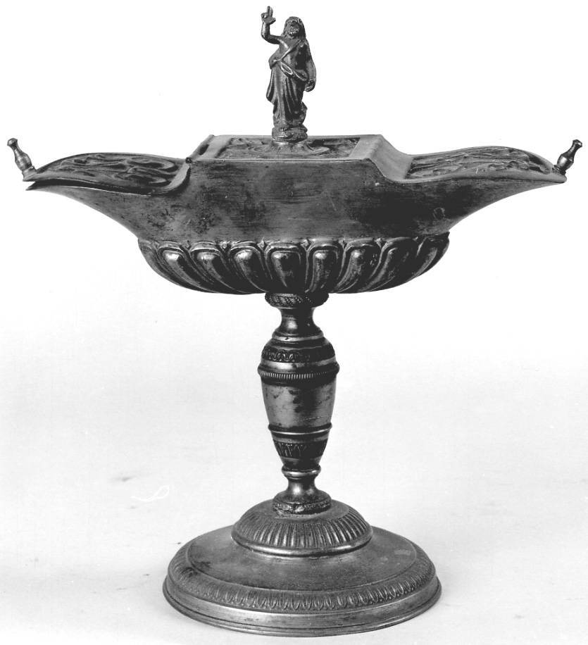 navicella portaincenso, opera isolata - bottega lombardo-piemontese (seconda metà sec. XIX)
