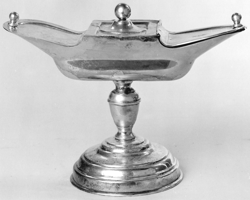 navicella portaincenso, opera isolata - bottega lombardo-piemontese (sec. XIX)