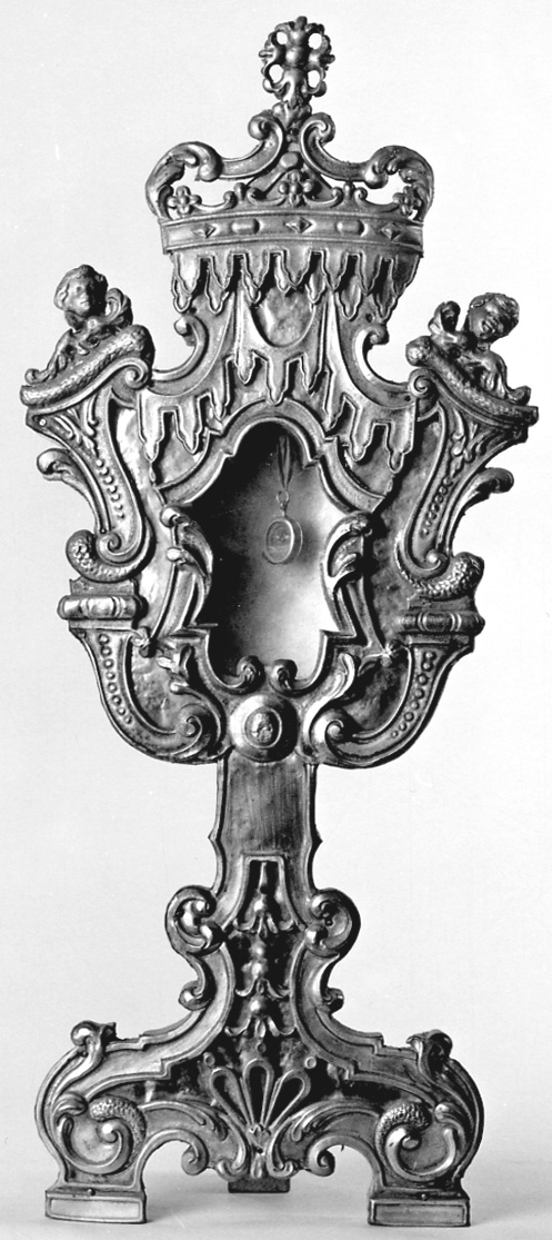 reliquiario - a ostensorio, serie - bottega lombardo-piemontese (seconda metà sec. XVIII)