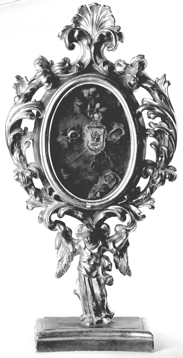 reliquiario - a ostensorio, serie - bottega lombardo-piemontese (metà sec. XVIII)