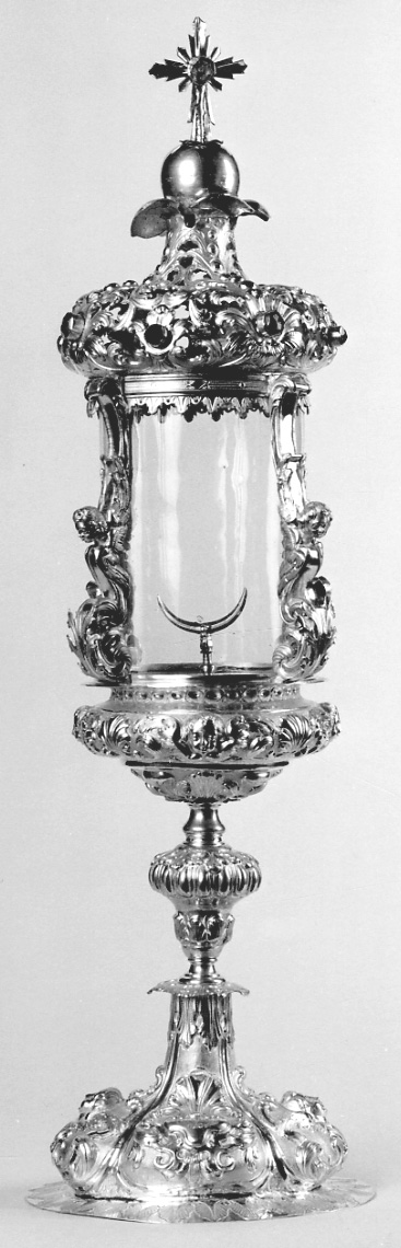 ostensorio architettonico, opera isolata - bottega lombarda (sec. XVIII)