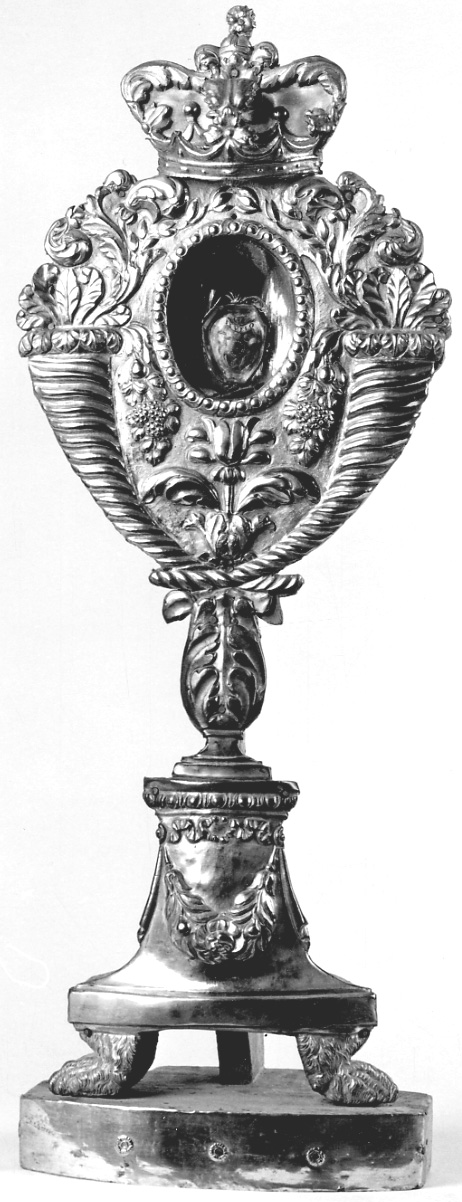 reliquiario - a ostensorio, serie - bottega lombardo-piemontese (prima metà sec. XIX)