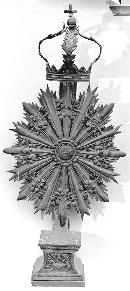 tronetto per esposizione eucaristica, opera isolata - bottega lombardo-piemontese (metà sec. XIX)