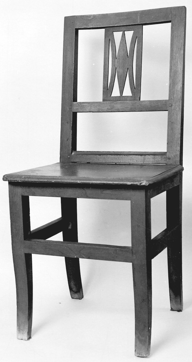 sedia, serie - bottega della Valsesia (primo quarto sec. XX)