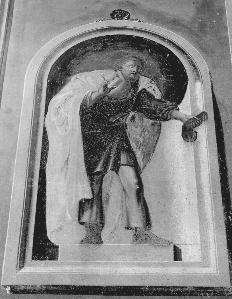 Santo (dipinto, elemento d'insieme) - ambito della Valsesia (sec. XIX)