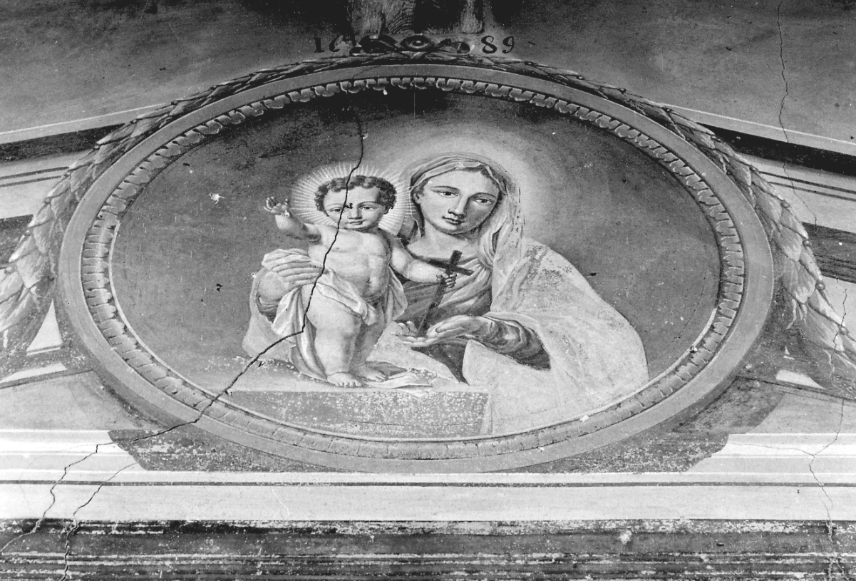 Madonna con Bambino (dipinto, elemento d'insieme) - ambito della Valsesia (sec. XIX)
