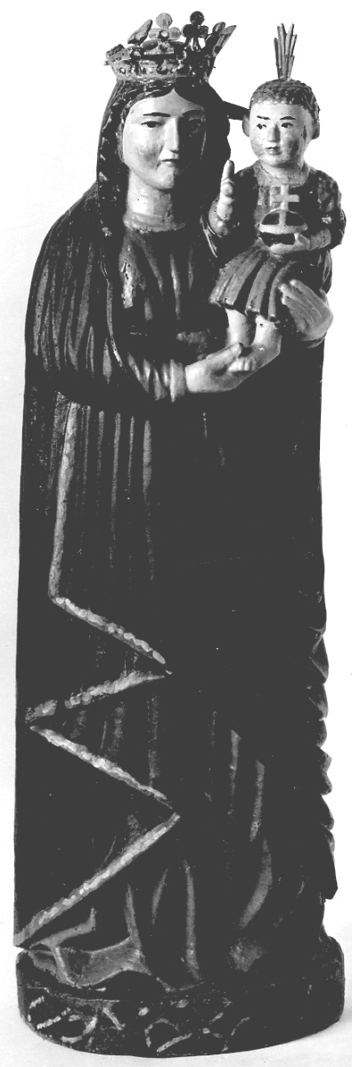 Madonna con Bambino (statua, opera isolata) - ambito della Valsesia (seconda metà sec. XIX)