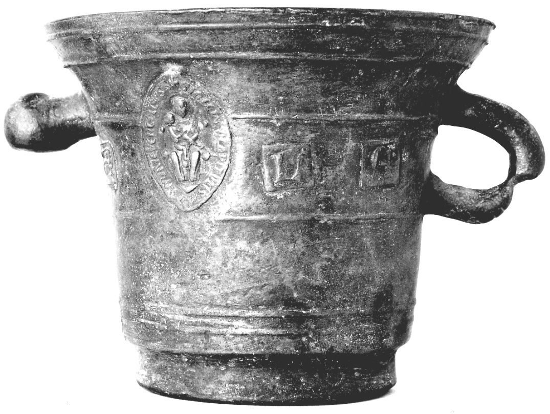 mortaio, opera isolata - bottega vercellese (sec. XV)