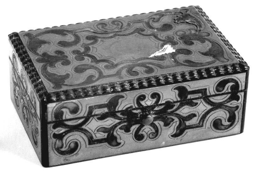 scatola, opera isolata - ambito francese (seconda metà sec. XIX)