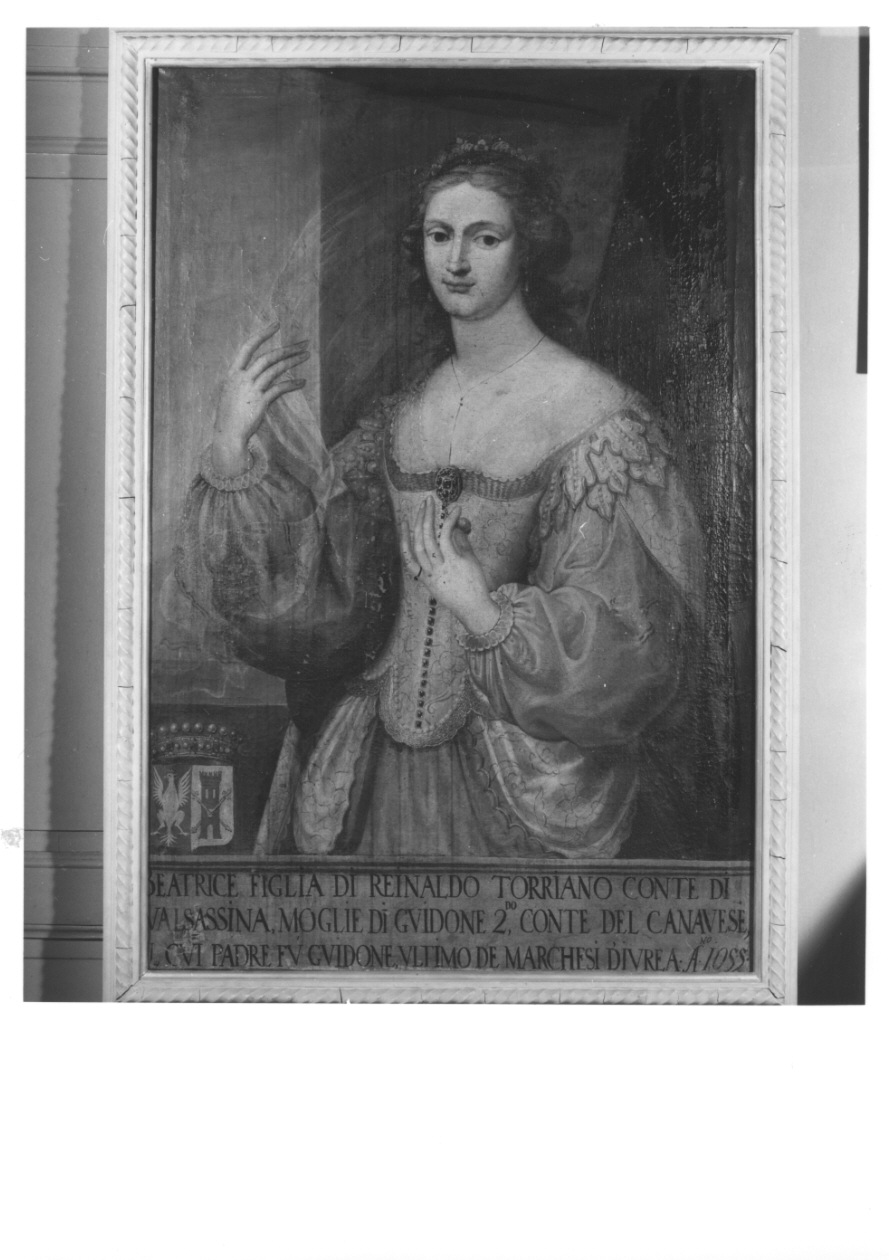 ritratto di Beatrice Torriano di Valsassina (dipinto, opera isolata) - ambito piemontese (sec. XVII)
