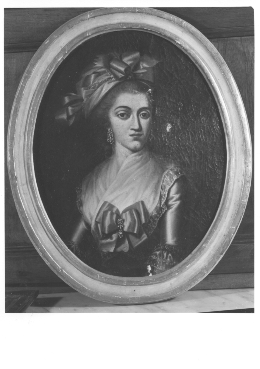 ritratto di Maria Teresa di Saluzzo (dipinto, opera isolata) - ambito piemontese (fine sec. XVIII)