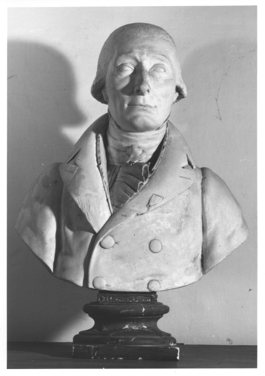 busto ritratto d'uomo (calco di scultura, opera isolata) di Ferrero (attribuito) (terzo quarto sec. XIX)