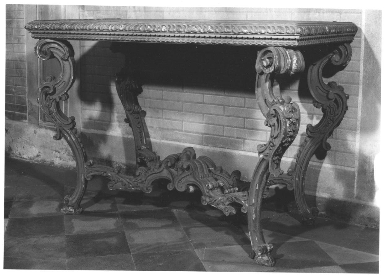 console, opera isolata - bottega piemontese (terzo quarto sec. XVIII)