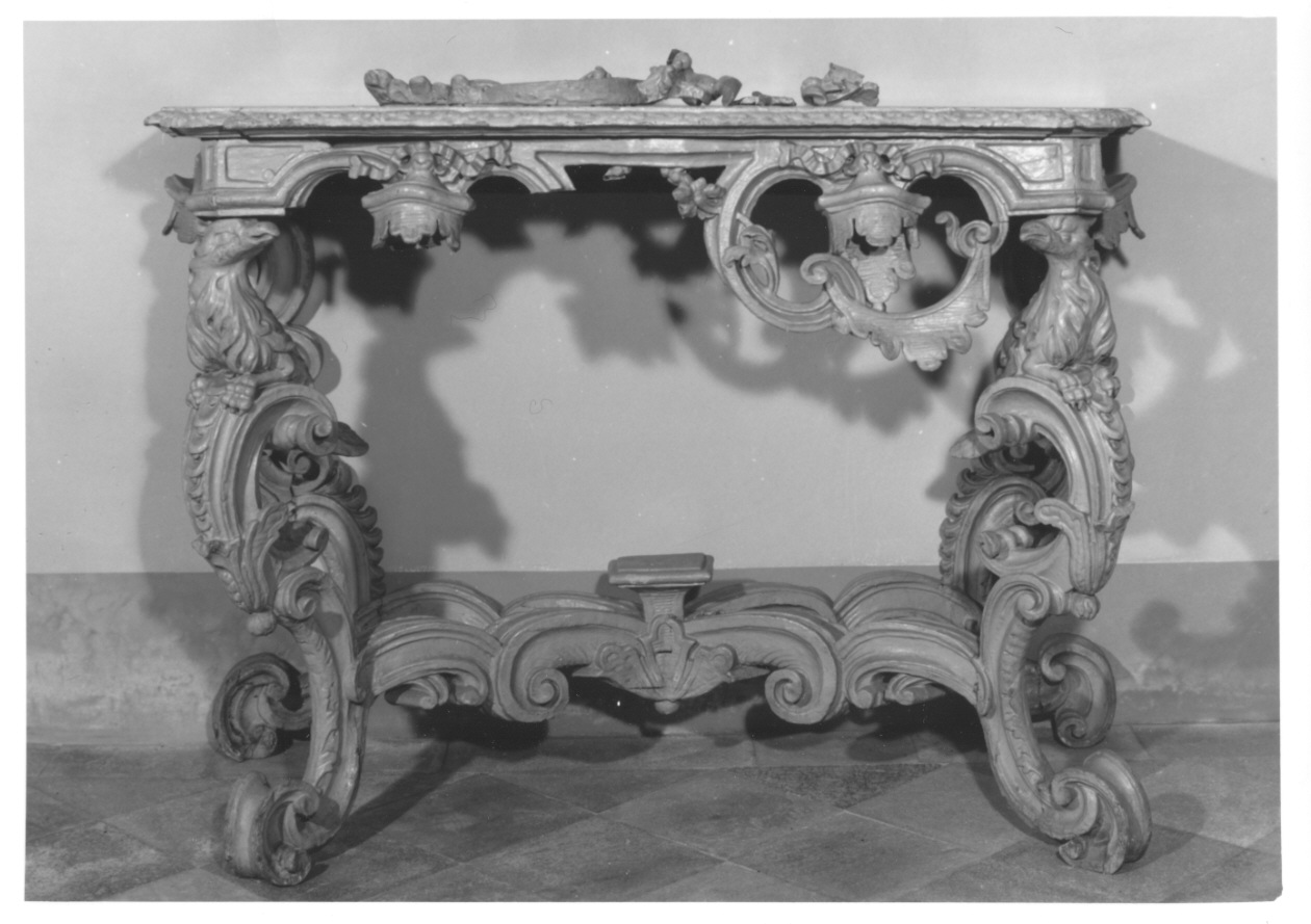 console, opera isolata - bottega piemontese (metà sec. XVIII)