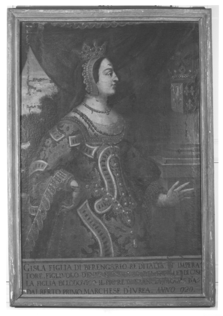 ritratto di Gisla (dipinto, opera isolata) - ambito piemontese (sec. XVII)