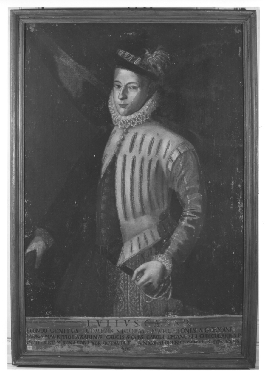 ritratto di Giulio Cesare di San Germano (dipinto, opera isolata) - ambito piemontese (sec. XVII)